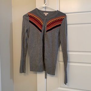 Gray cardigan